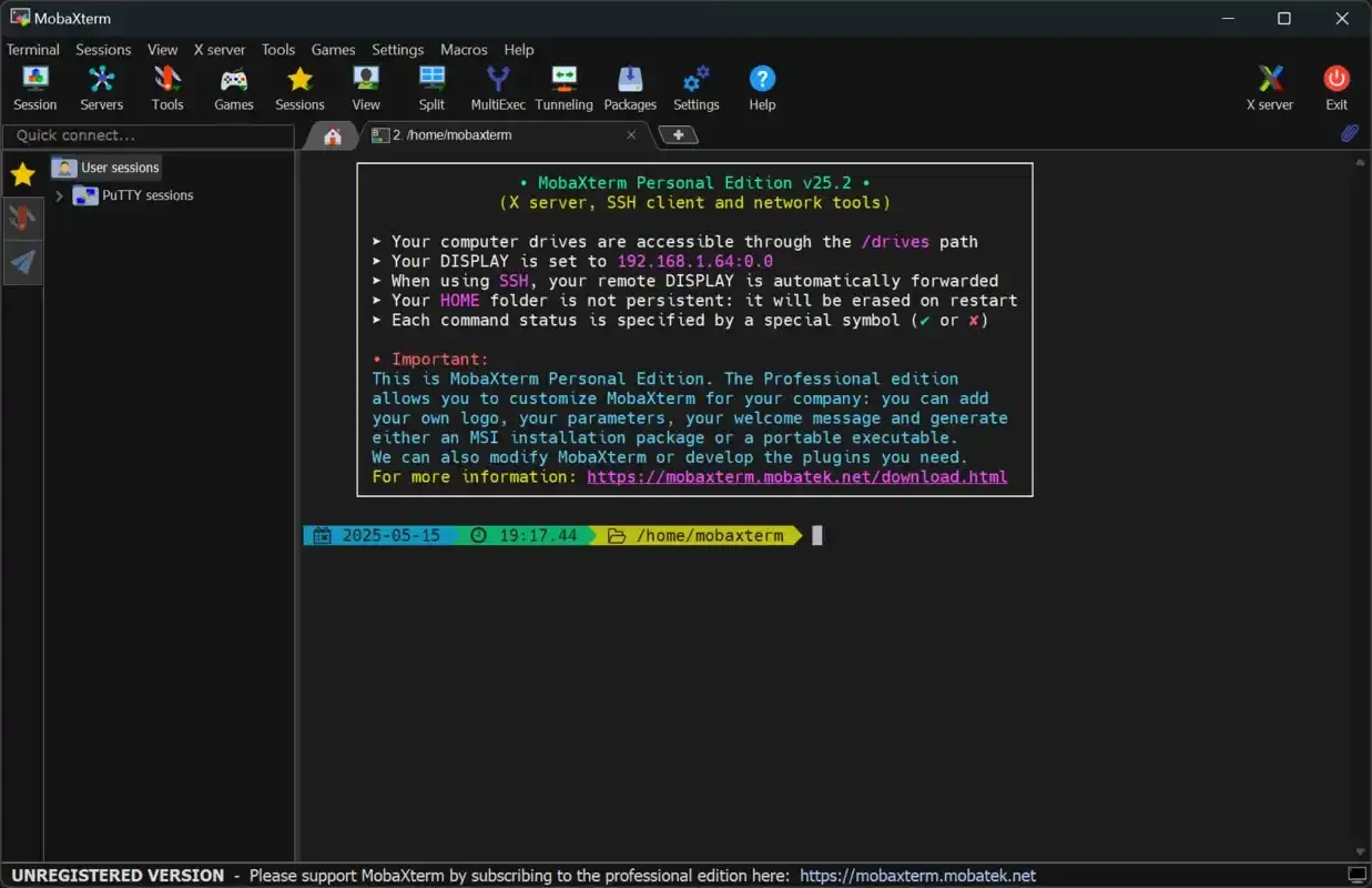 MobaXterm — screenshot 4