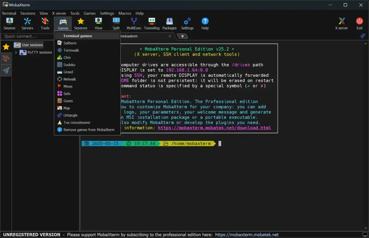 MobaXterm — screenshot 5